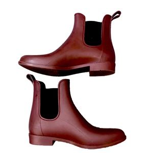 J.Crew Matte Chelsea Women Rain Boots Size 8